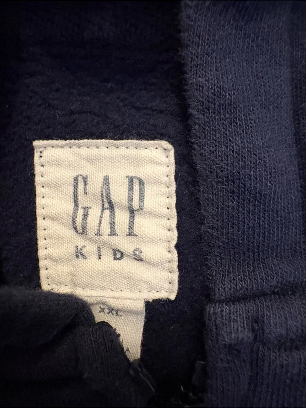GAP Kids XXL Navy Logo Zip Hoodie